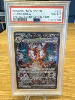 Pokemon Obf 2023 EN-Ossidiana Charizard EX #223 Illustrazione Speciale Rara PSA - Image 1