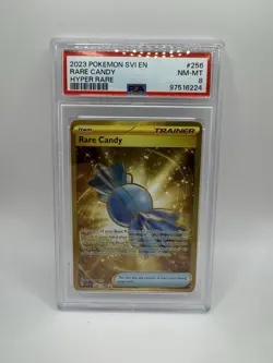 2023 POKEMON SVI EN-SCARLET & VIOLET HYPER RARE #256 RARE CANDY PSA 8 - Image 1