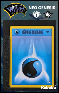 Carte Pokemon Energie Eau 111/111 Edition 1 Ed 1 Neo Genesis Wizards FR 2 - Image 1