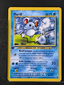 Carte Pokemon Marill 66/111 Edition 1 Ed 1 Neo Genesis Wizards FR 2 - Image 2