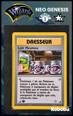 Carte Pokemon Lait Meumeu 101/111 Edition 1 Ed 1 Neo Genesis Wizards FR 2 - Image 1
