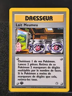 Carte Pokemon Lait Meumeu 101/111 Edition 1 Ed 1 Neo Genesis Wizards FR 2 - Image 2