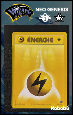Carte Pokemon Energie Electrique 109/111 Edition 1 Ed 1 Neo Genesis Wizards FR - Image 1