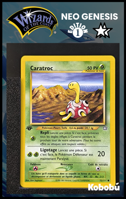 Carte Pokemon Caratroc 72/111 Edition 1 Ed 1 Neo Genesis Wizards FR 2 - Image 1