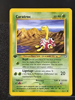 Carte Pokemon Caratroc 72/111 Edition 1 Ed 1 Neo Genesis Wizards FR 2 - Image 2