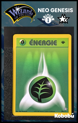 Carte Pokemon Energie Plante 108/111 Edition 1 Ed 1 Neo Genesis Wizards FR - Image 1