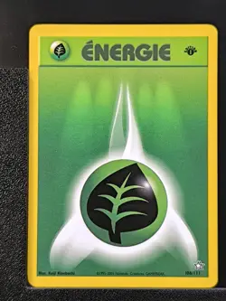 Carte Pokemon Energie Plante 108/111 Edition 1 Ed 1 Neo Genesis Wizards FR - Image 2