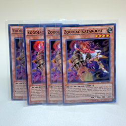 4x Yugioh Zoodiac Kataroost RATE-ENSE3 Limited Edition Super Rare Holo - NM 💎 - Image 1