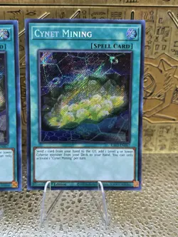 Yugioh 3x Cynet Mining RA03-EN067 Secret Rare 1st Edition Near Mint - Image 4