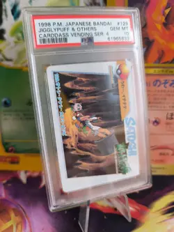 Pokemon Card 129 Jigglypuff Ash Friends Carddass Vending Anime Japanese PSA 10 - Image 1