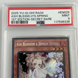 Yugioh! Graded Card PSA 9 Ash Blossom And Joyous Spring RA04 Secret Rare 1st Ed - Image 3