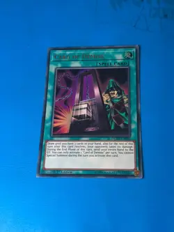 YUGIOH Ultra Rare Card Of Demise DUPO-EN050 1st Edition - Image 1