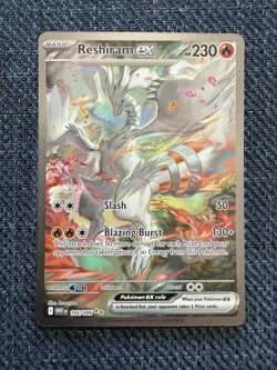 Reshiram EX 166/086 SIR White Flare Mint/Near Mint Pack Fresh Pokemon TCG Card - Image 1