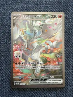 Reshiram EX 166/086 SIR White Flare Mint/Near Mint Pack Fresh Pokemon TCG Card - Image 2
