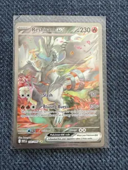 Reshiram EX 166/086 SIR White Flare Mint/Near Mint Pack Fresh Pokemon TCG Card - Image 4