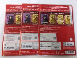 CODE GEASS Premium Card Set Union Arena Premium BANDAI Exclusive Japan 3 Set - Image 2