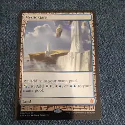 Magic The Gathering Foil Mystic Gate Zendikar Expeditions Exp Card - Image 1