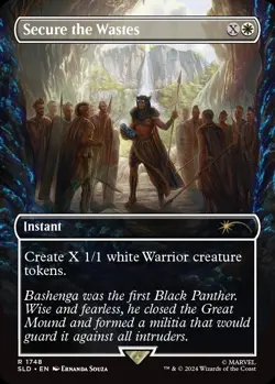Magic The Gathering Secret Layer Marvel Black Panther Foil Card - Image 3
