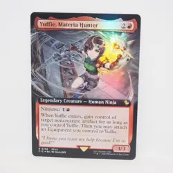 Magic The Gathering Yuffie Materialia Hunter FFVII FF FIC EN Foil Card Used - Image 1