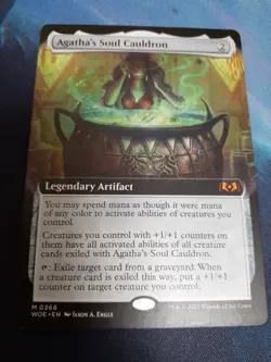MTG Agatha Souls Cauldron English Ext Scarred Card Collectible Playing Condition - Image 1