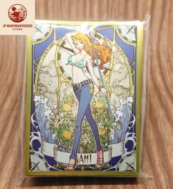One Piece TCG 60 Card Sleeves Nami 91 × 66 mm Standard Size New Japan - Image 1