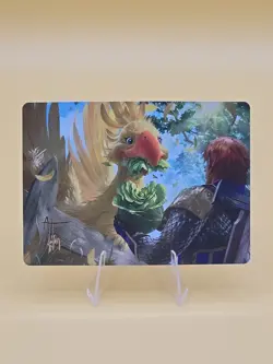 Gysahl Greens GOLD STAMPED Art Card (10) - MtG Final Fantasy - NM - - Image 1