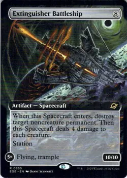 MTG Extinguisher Battleship (Extended Art) (355) | NM | Edge of Eternities (EOE) - Image 1