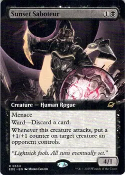MTG Sunset Saboteur (Extended Art) (334) | NM | Edge of Eternities (EOE) - Image 1