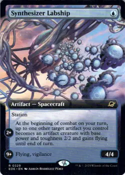 MTG Synthesizer Labship (Extended Art) (329) | NM | Edge of Eternities (EOE) - Image 1