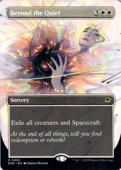 MTG Beyond the Quiet (Borderless) (303) | NM | Edge of Eternities (EOE) - Image 1