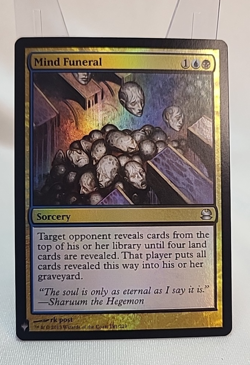 Mind Funeral Foil Mystery Booster The List MTG Near Mint NM Fast Shipping - Image 1