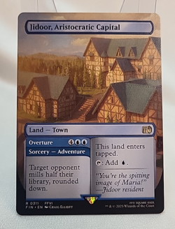 Jidoor, Aristocratic Capital Overture Borderless Non Foil Final Fantasy MTG NM - Image 1