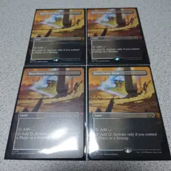 MTG Bleachbone Borders English Set of 4 Borderless NM EX Condition - Image 1
