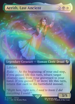 MtG Gold English 163 Ancient Species Aerith Foil Last Extension Used - Image 1