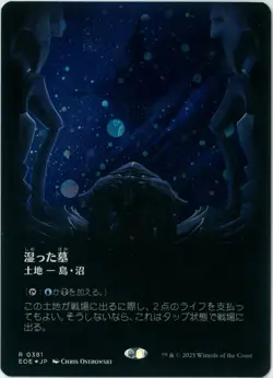 Galaxy Foil Watery Grave Japan Edition Borderless MTG EOE0381 Used - Image 1