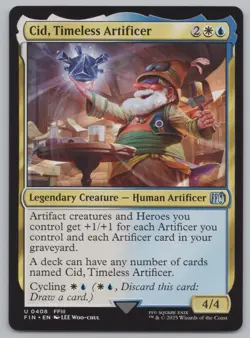 MTG - Final Fantasy - Cid, Timeless Artificer (0408) -g579 - Image 1