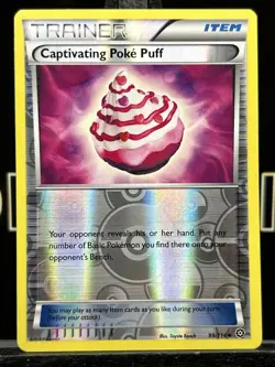 Pokemon - XY - Steam Siege Captivating Poke Puff 99/114 Reverse Holo - LP - Image 3