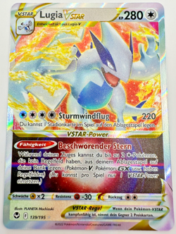 Pokemon Karte TCG Lugia VSTAR 139/195 Silberne Sturmwinde Holo Rare Deutsch NM - Image 1