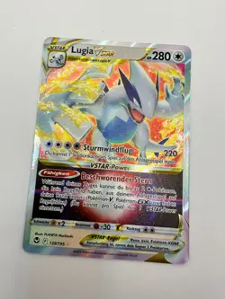 Pokemon Karte TCG Lugia VSTAR 139/195 Silberne Sturmwinde Holo Rare Deutsch NM - Image 2