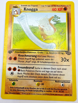 Pokemon Karte TCG Knogga 39/64 1. Dschungel no Holo Rare Vintage WOTC Deutsch LP - Image 1