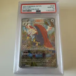 💎 PSA 10 GEM MINT 2024 POKEMON SSP EN-SURGING SPARKS 214 BRAVIARY ILLUSTRATION - Image 1