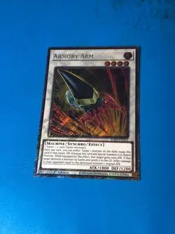 YUGIOH Platinum Secret Rare Armory Arm RA03-EN213 1st Edition - Image 1