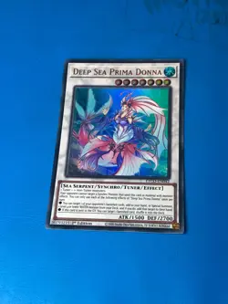 YUGIOH Ultra Rare Deep Sea Prima Donna ETCO-EN042 1st Edition - Image 1