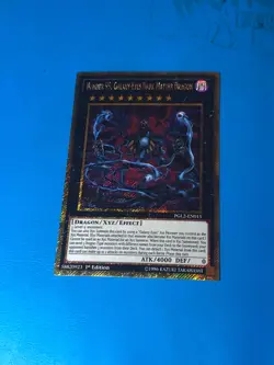 YUGIOH Gold Rare Number 95: Galaxy-Eyes Dark Matter Dragon PGL2-EN015 1st Ed - Image 1