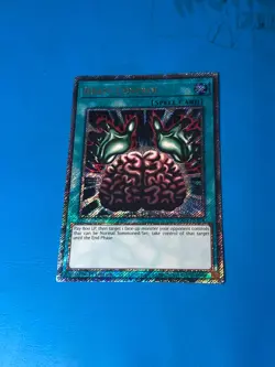 YUGIOH Platinum Secret Rare Brain Control RA03-EN154 1st Edition - Image 1