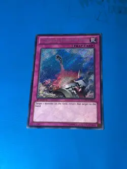 YUGIOH Secret Rare Compulsory Evacuation Device LCJW-EN295 1st Edition - Image 1
