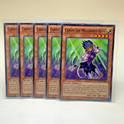 5x Yugioh Canon the Melodious Diva NECH-EN004 Unlimited Common - NM 💎 - Image 1
