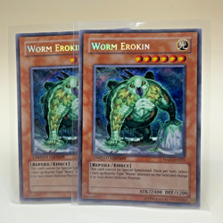 2x Yugioh Worm Erokin HA01-EN021 Limited Edition Secret Rare - VLP-NM 💎 - Image 1
