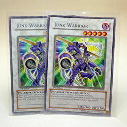 2x Yugioh Junk Warrior DP08-EN012 1st Edition Silver Foil Rare - LP-NM 💎 - Image 1