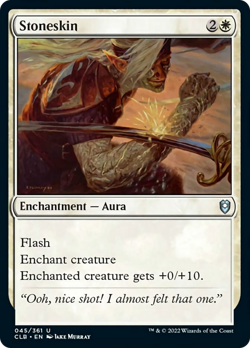 Stoneskin Commander Legends: Battle for Baldur's Gate NM Uncommon CARD ABUGames - Image 1